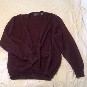 Pendleton oxblood cardigan